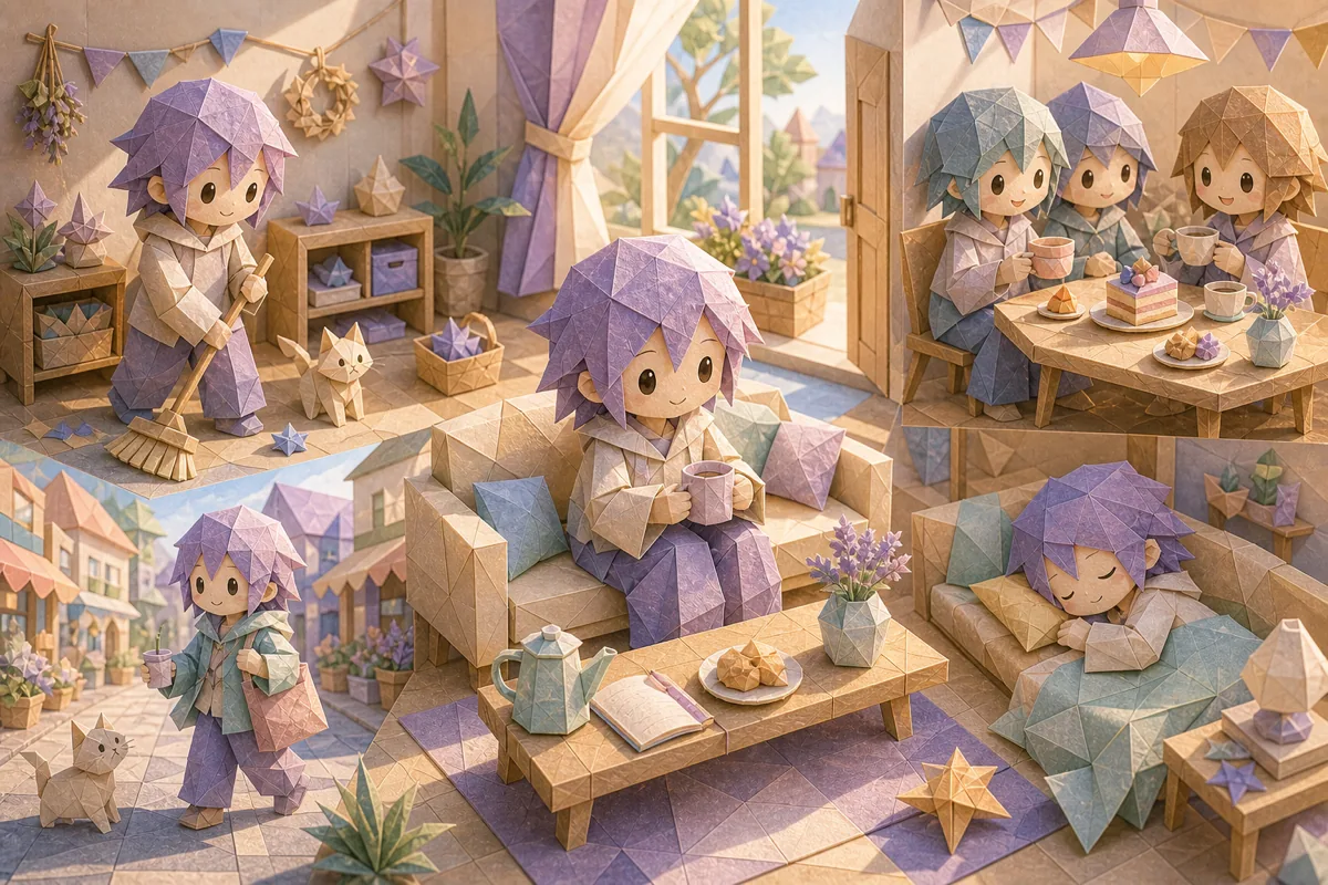 折り紙風の週末の過ごし方を集めたカバー画像